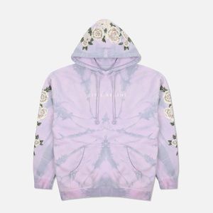 Civil Regime White Roses Hoodie in Lilac Mist